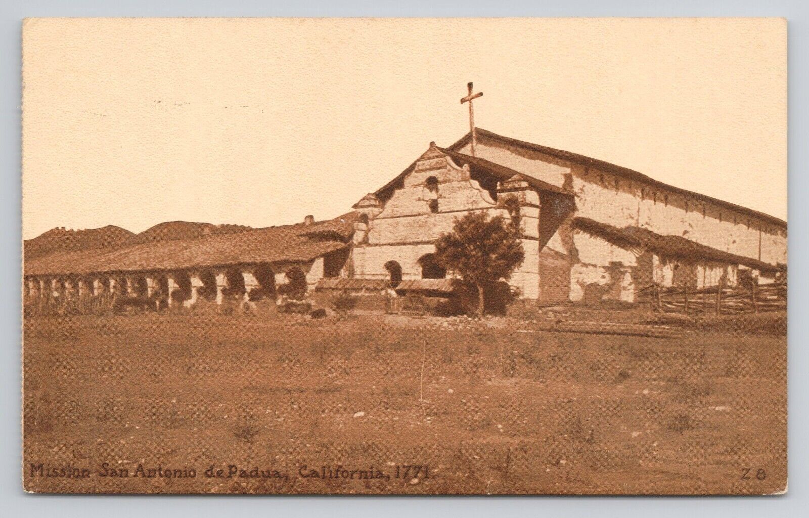 Mission San Antonio de Padua California c1910 Antique Postcard