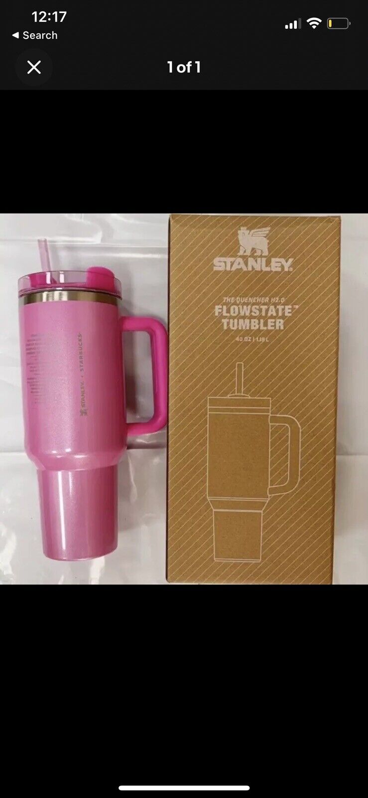Stanley x Starbucks Winter Pink 40oz Tumbler 2024 Target Exclusive