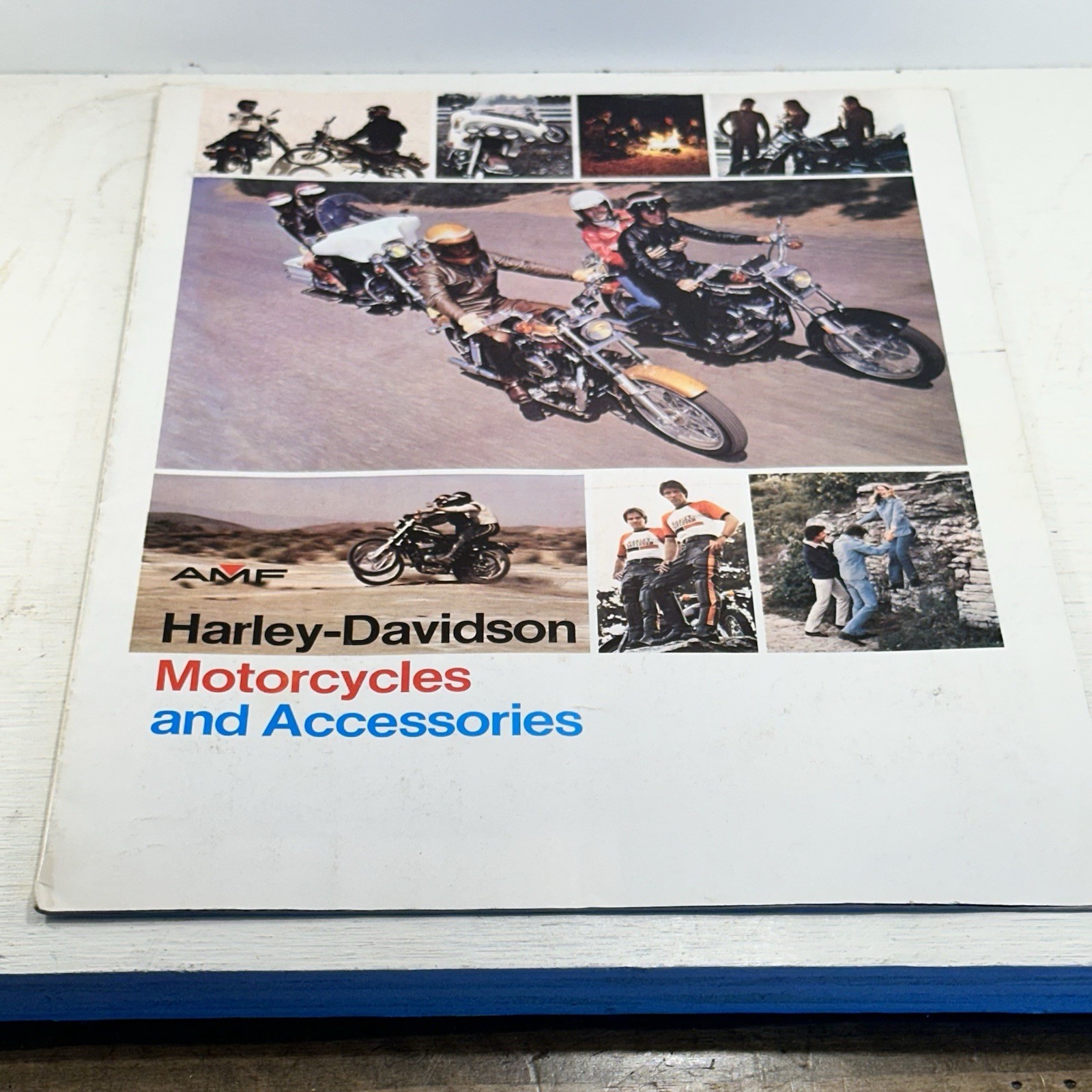 Vintage 1972 AMF Harley Davidson Motorcycles And Accessories Brochure Catalog