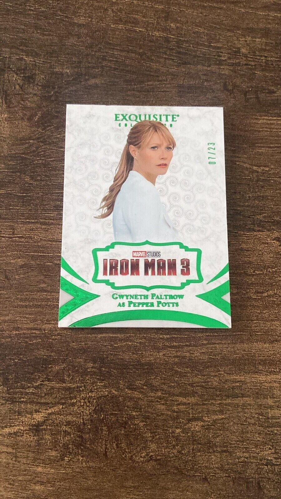 2021 Marvel Black Diamond Exquisite Collection Gwyneth Paltrow Green Parallel/23