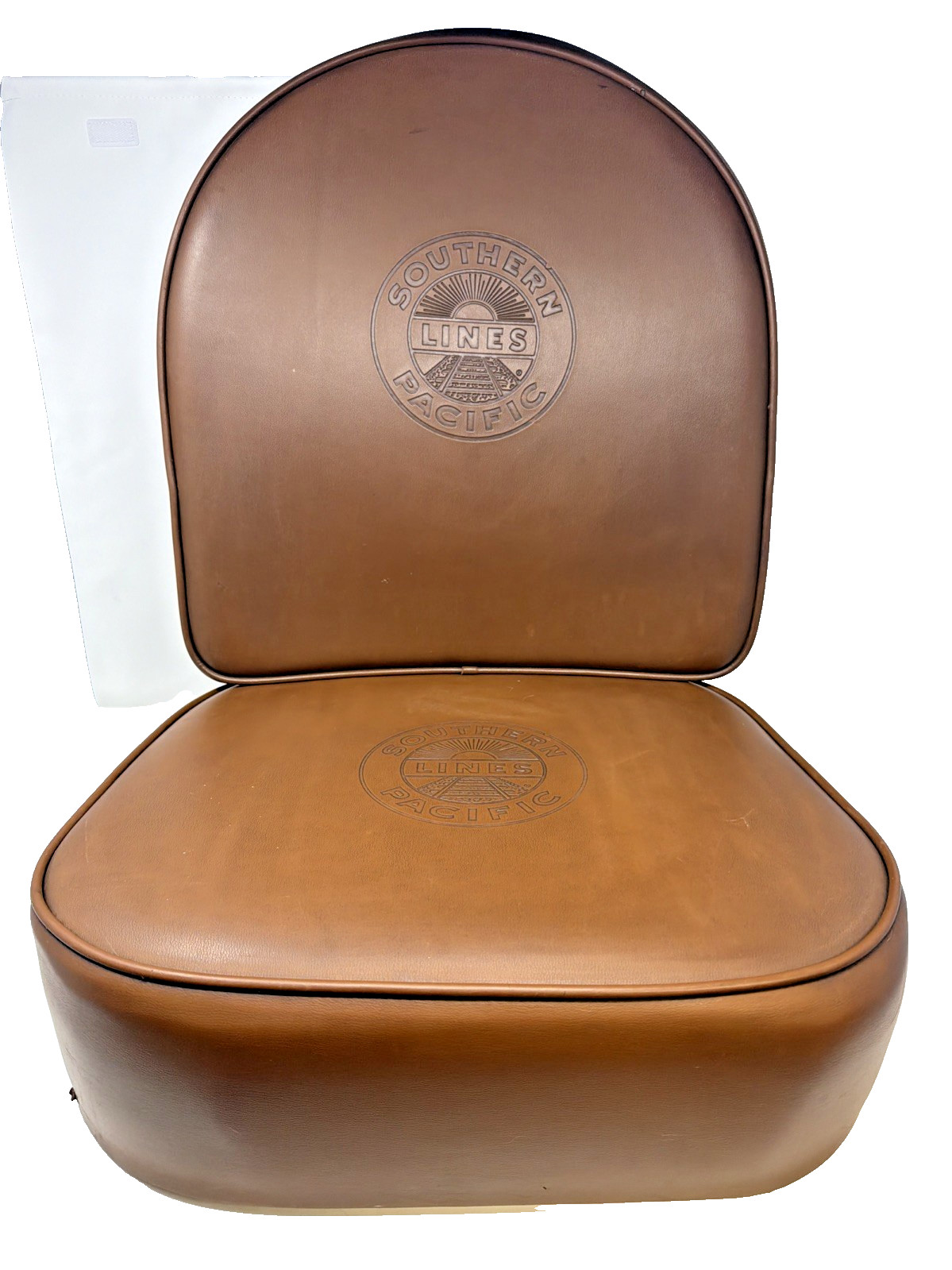 Vintage Southern Pacific Railroad Locomotive Engineer Seat Cushions SP Sunset