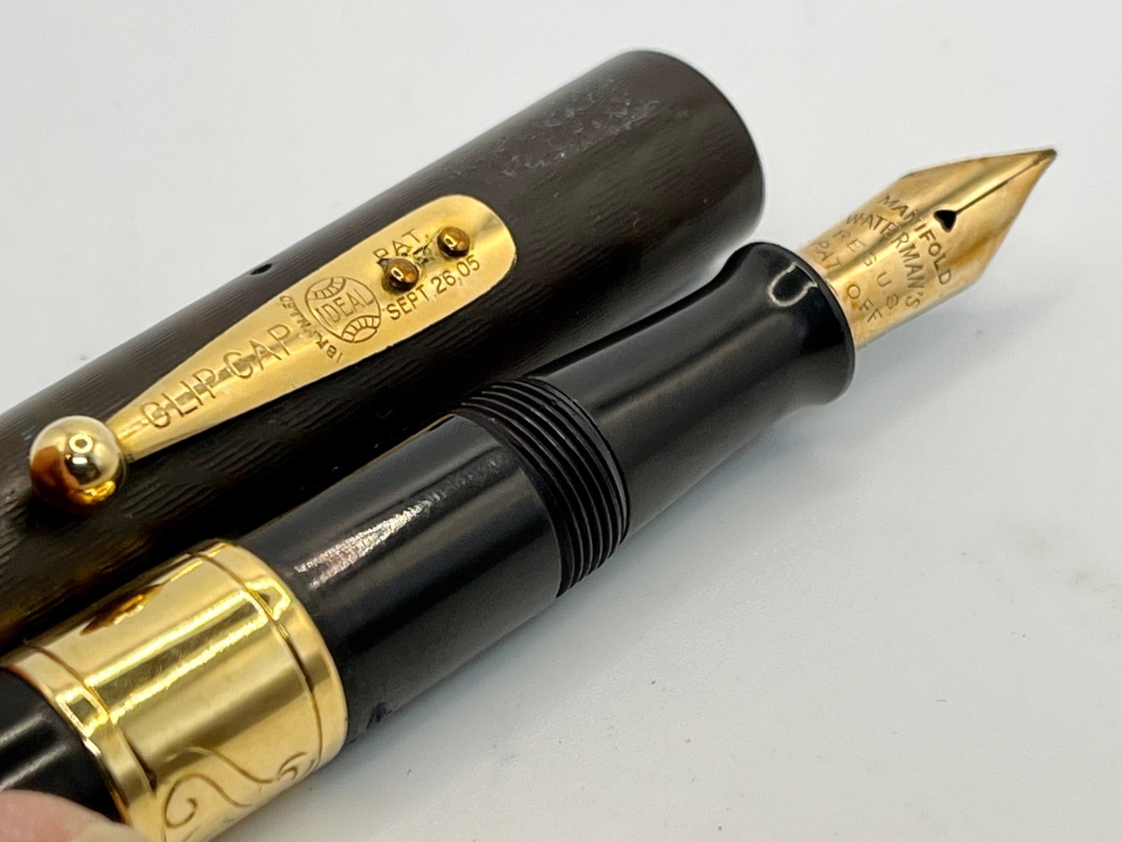 Vintage Waterman 55 Fountain Pen – 14k Manifold Nib, Lever Fill, Excellent Condi
