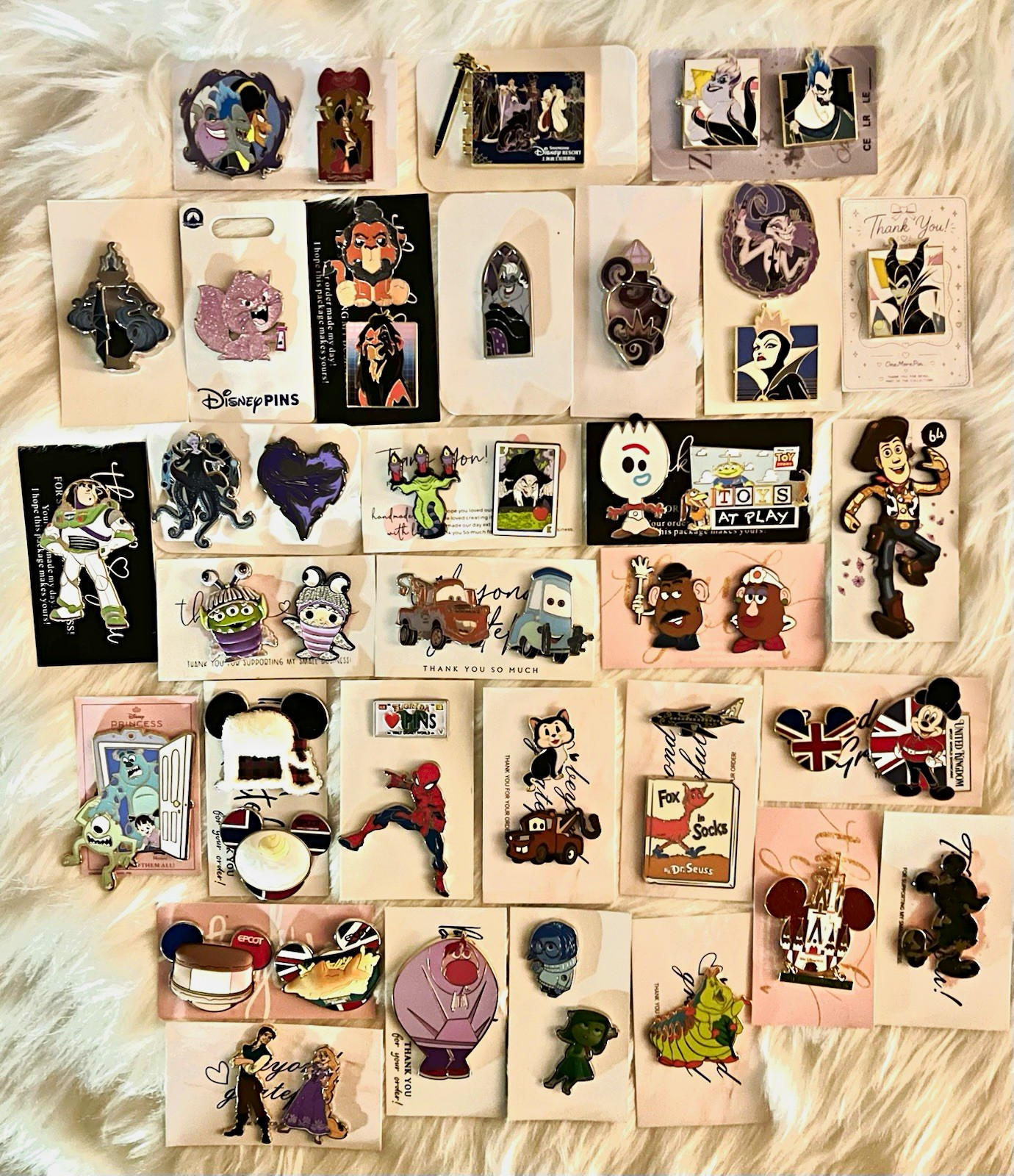 ATTN RESELLERS- Authentic Collection of 49 Disney Pins- Villains, Toy Story, etc ATTN RESELLERS- Authentic Collection of 49 Disney Pins- Villains, Toy Story, etc