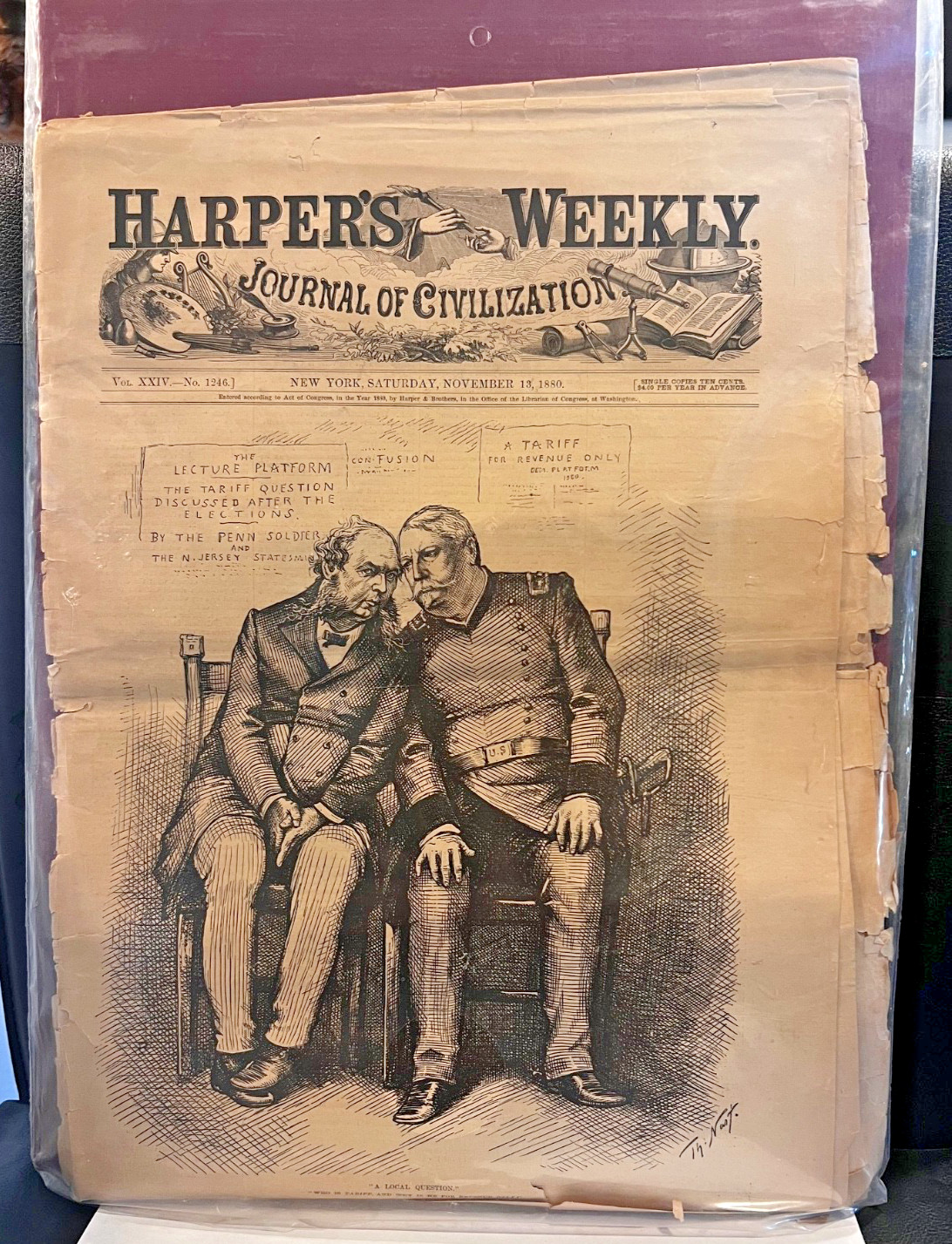 Antique  NOV. 1880 SAT. \