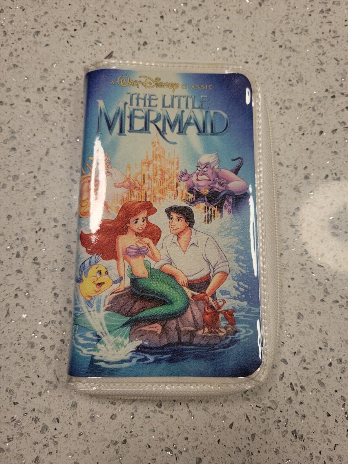 Disney Parks - The Little Mermaid Zipper Wallet Size 7.5 X 4.5 Inches