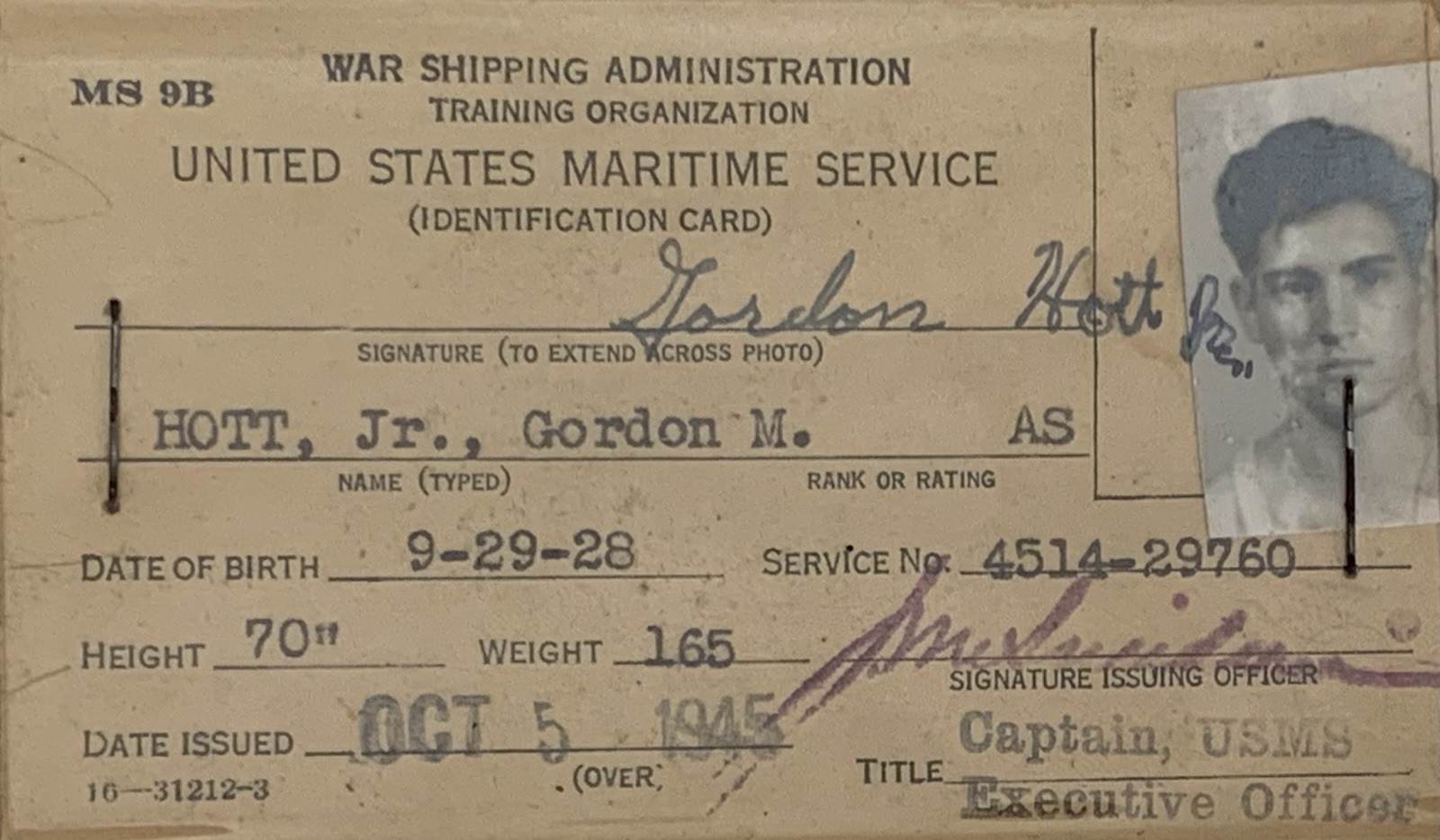 WWII US Airborne Paratrooper And Merchant Marine Identification Card