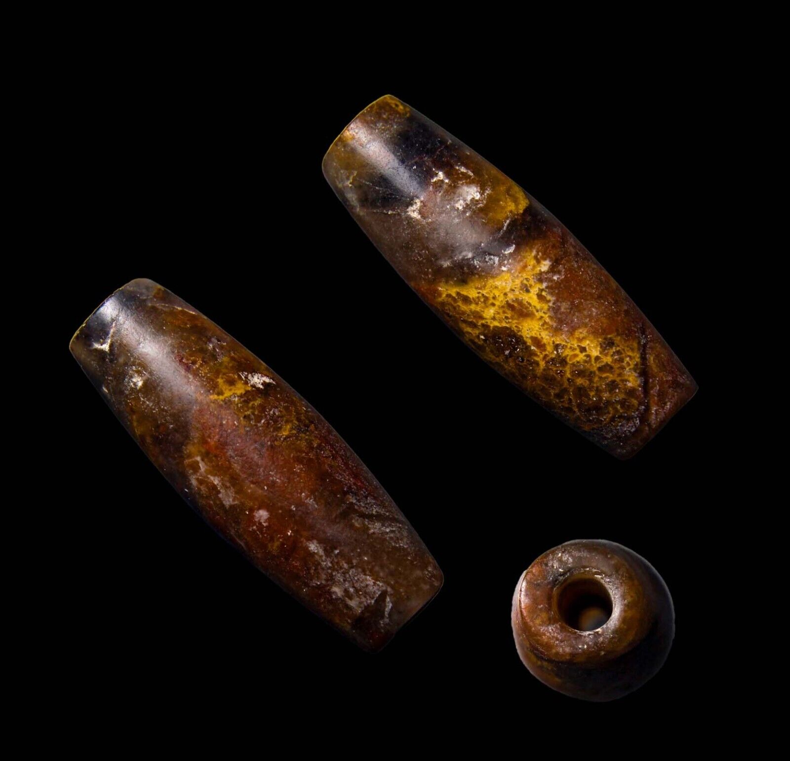 CERTIFIED AUTHENTIC Ancient 1000 Years Old Ancient Roman Agate Stone Bead wCOA