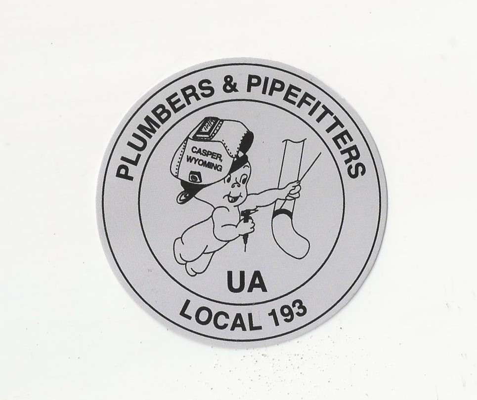 UA Local Casper Wyoming Local 193 PLUMBERS & PIPEFITTERS Ghost 3
