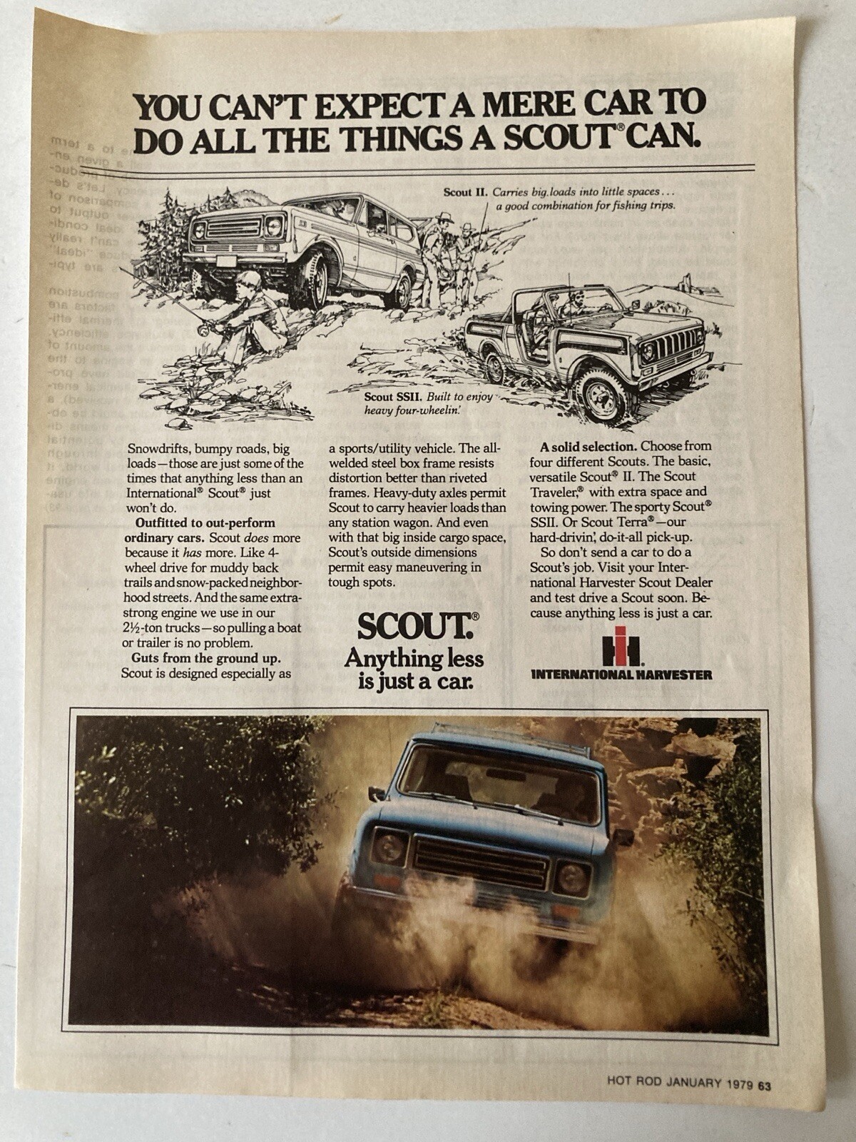 1979 International Harvester Scout Print Ad 4x4 SSII Large 11\