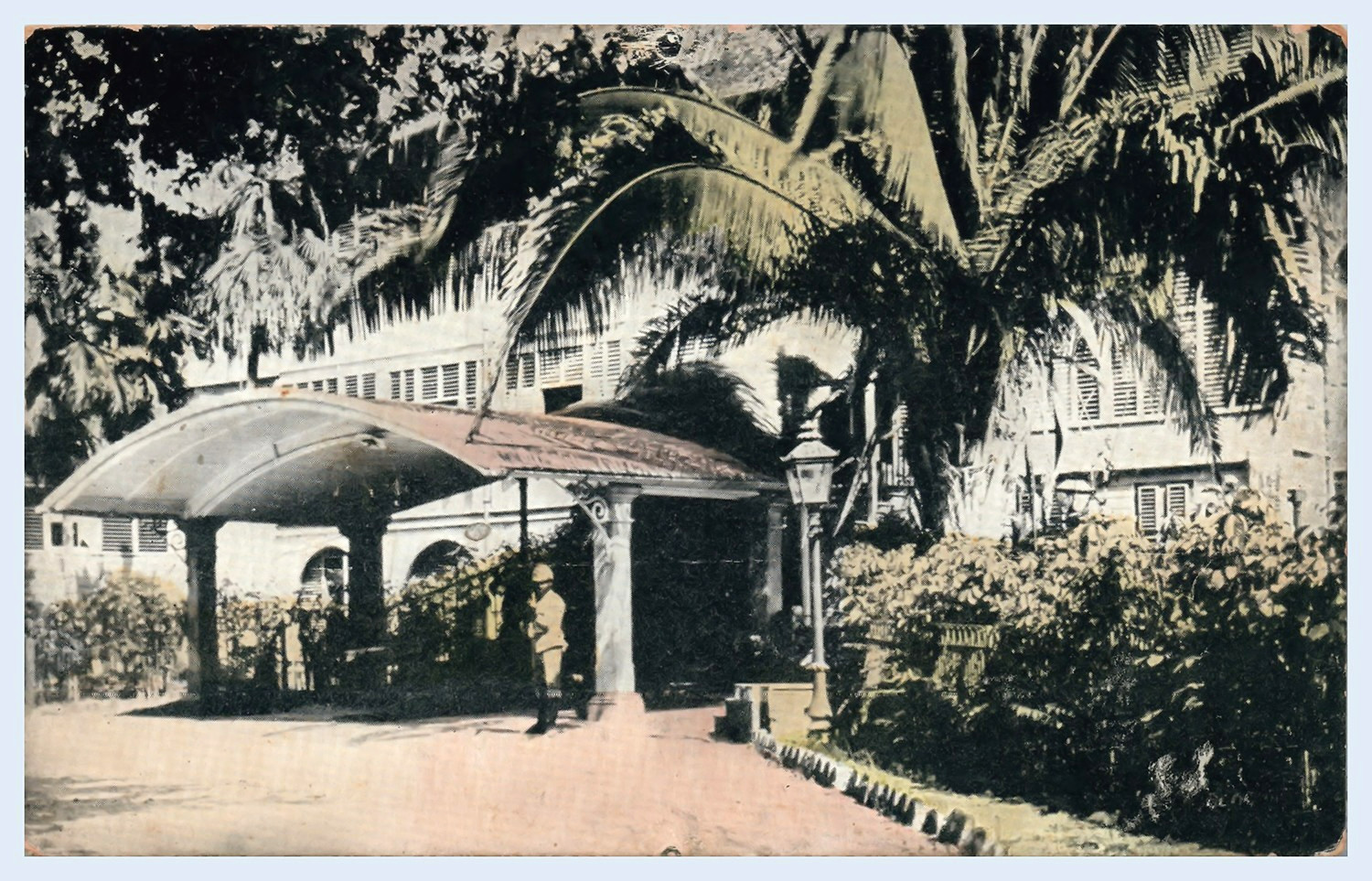 King\'s House Home of Governor Kingston Jamaica Earthquake Era 1911 Postcard-736