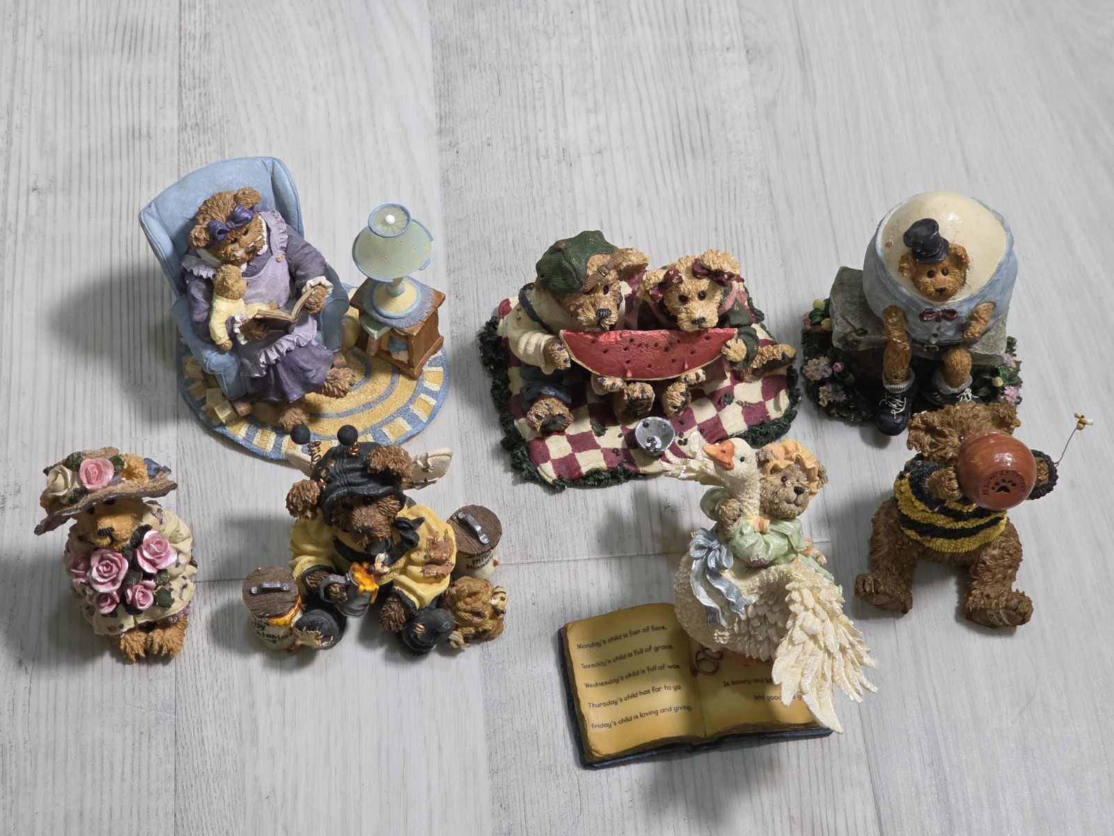 Boyds Bears & Friends Bearstone Collection Lot of 7 Limited Numbered Figurines