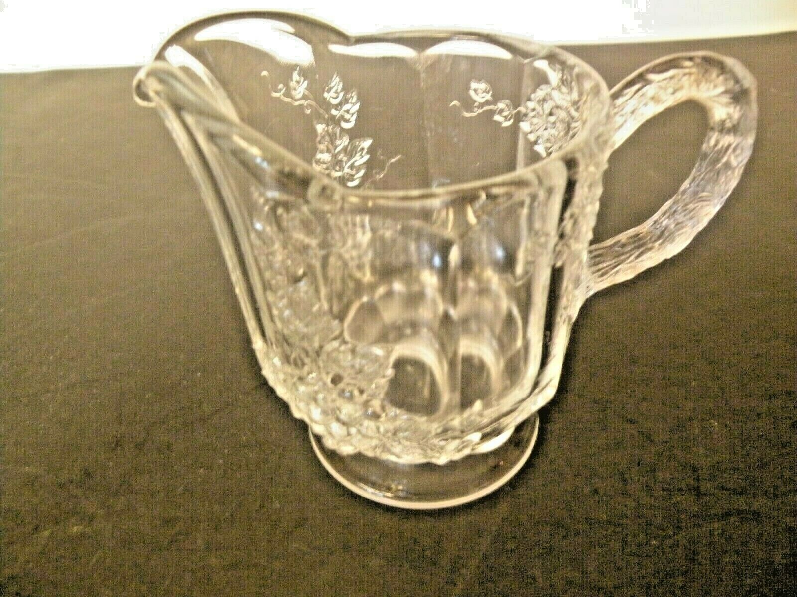 VINTAGE PRESSED CLEAR GLASS 3.5\