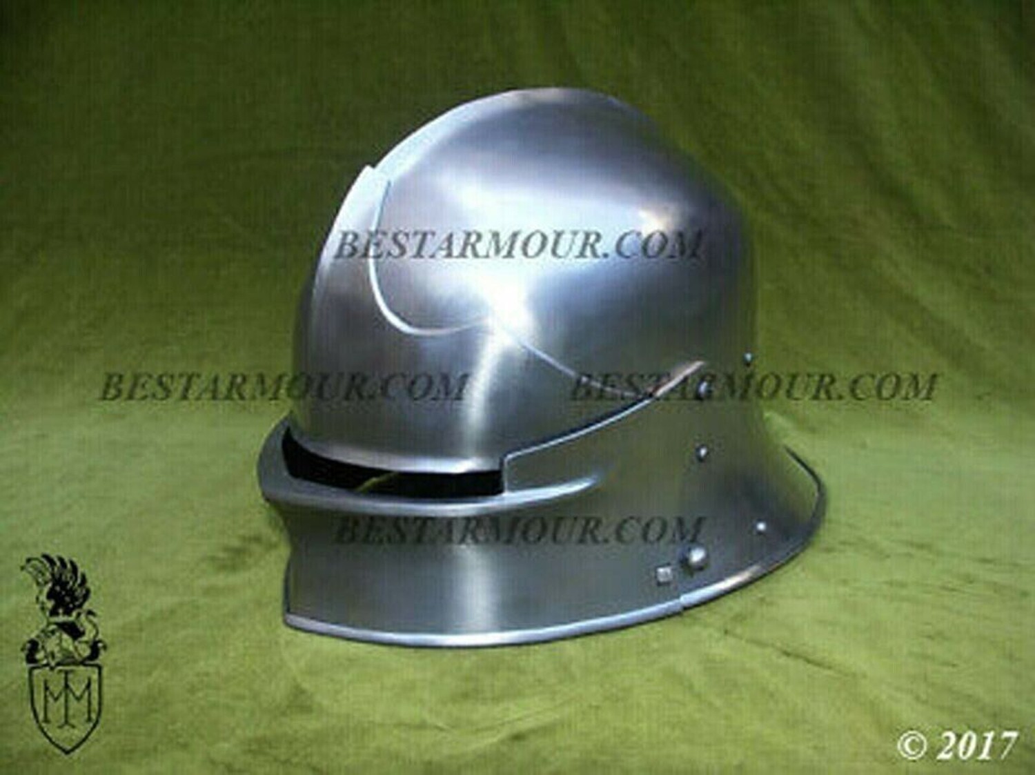 14 GA SCA LARP German Sallet Helmet Medieval Costume Armor Helmet Replica design