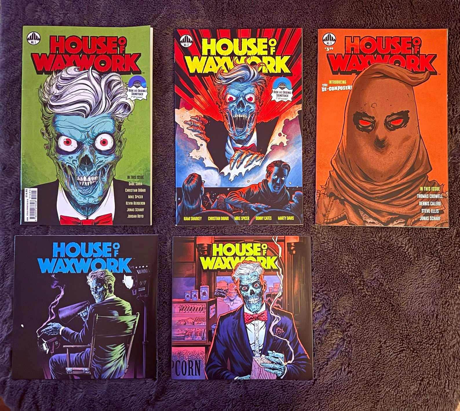 House of Waxwork # 1-3 Lot  / With Two Records