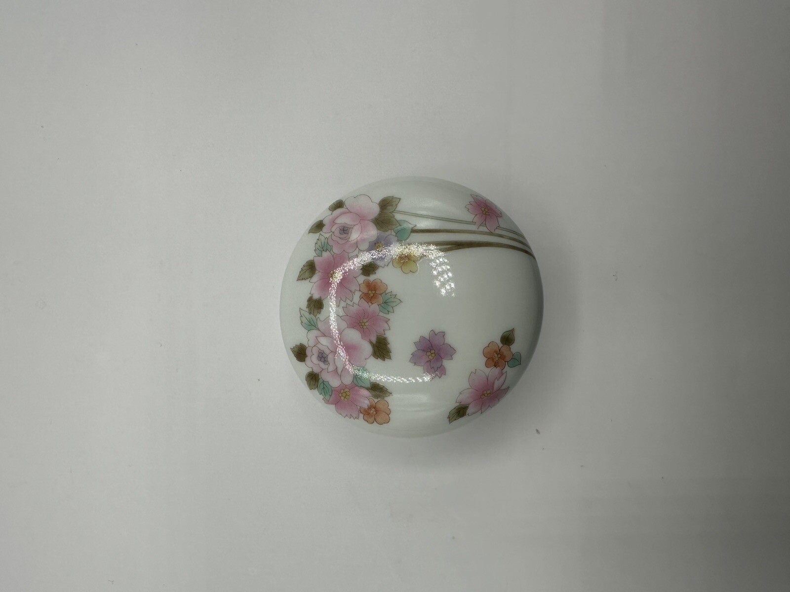 Takakashi San Francisco Porcelain Trinket Box Flowered