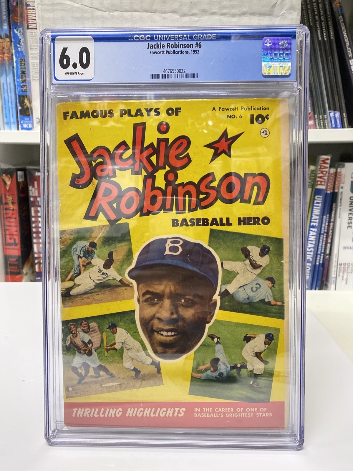 Jackie Robinson #6 CGC 6.0- (1952) - Fawcett Publication