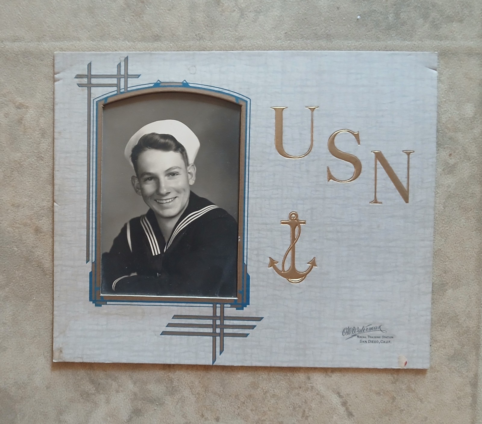 Vintage 1944-45 US NAVAL TRAINING STATION San Diego, Ca Photo Photograph Picture