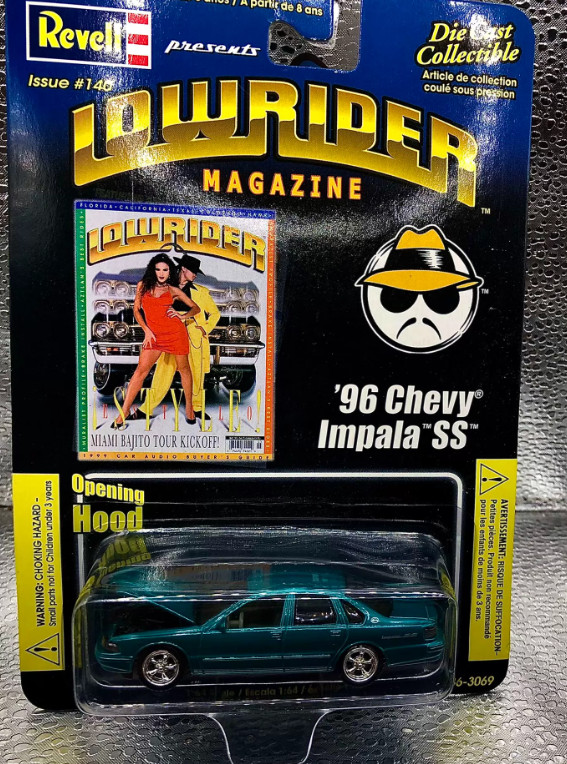 Revell 1:64 \'96 Chevy Impala SS Lowrider Teal Diecast Rare