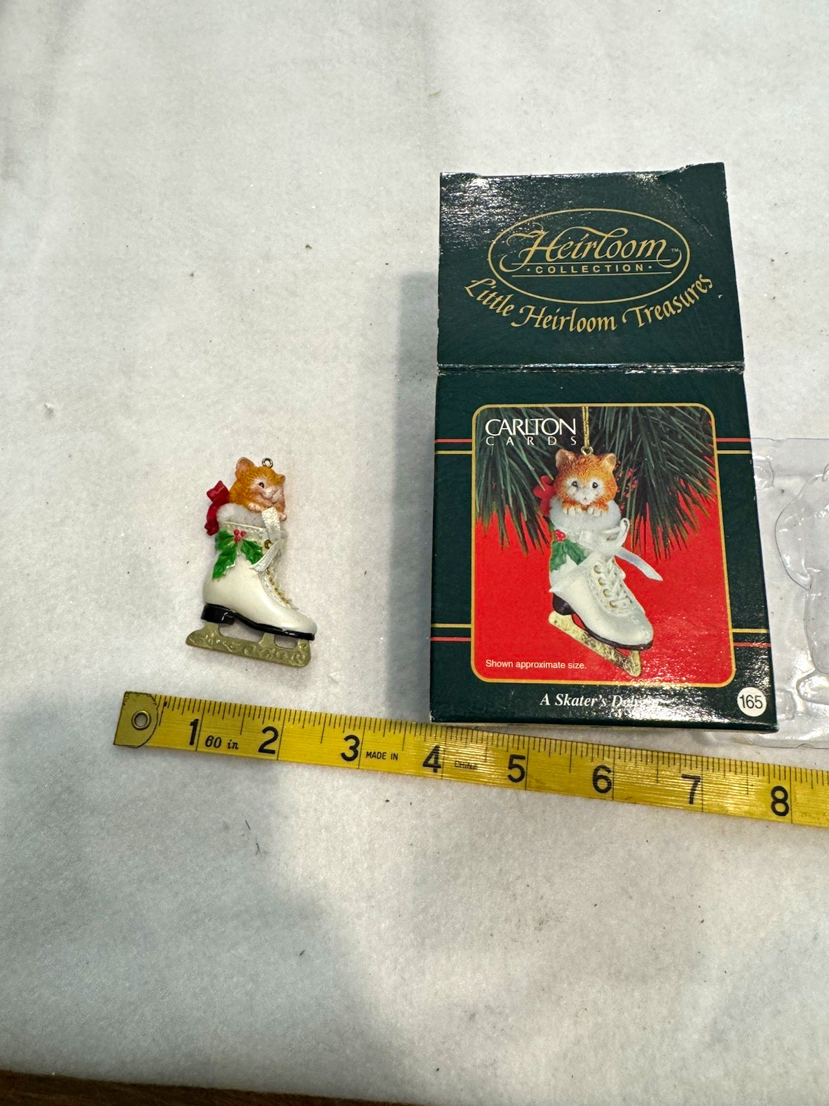Vtg Carlton Cards Ornament A Skater's Delight Cat Kitten Ice Skate CXOR-176E Box Vtg Carlton Cards Ornament A Skater's Delight Cat Kitten Ice Skate CXOR-176E Box