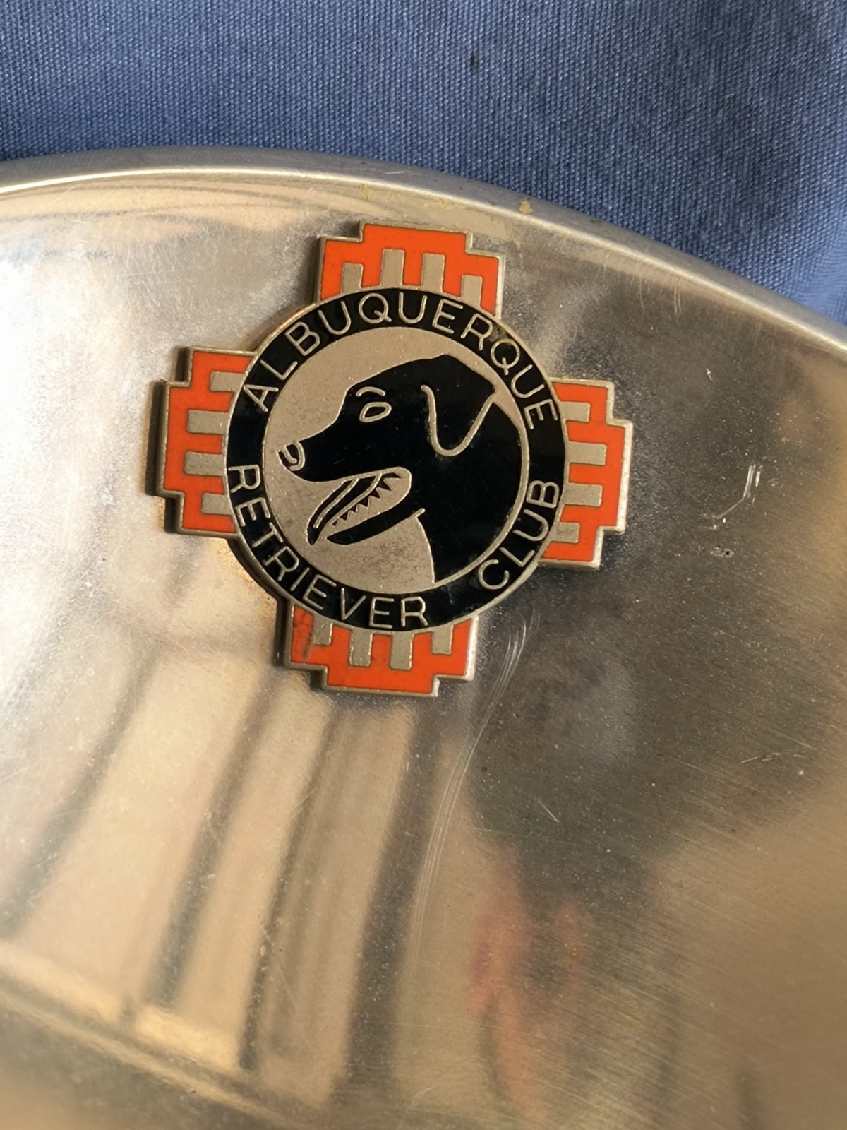 Albuquerque Retriever Club Trophy Award Nambe 568 Ladle Scoop Bowl 1976 Dog VTG Albuquerque Retriever Club Trophy Award Nambe 568 Ladle Scoop Bowl 1976 Dog VTG