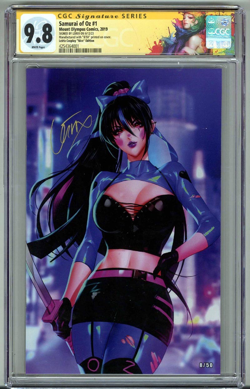 SAMURAI OF OZ #1 CGC 9.8 SS SIGNED LESLEY LEIRIX LI VIRGIN VARIANT /50 LOW POP 1