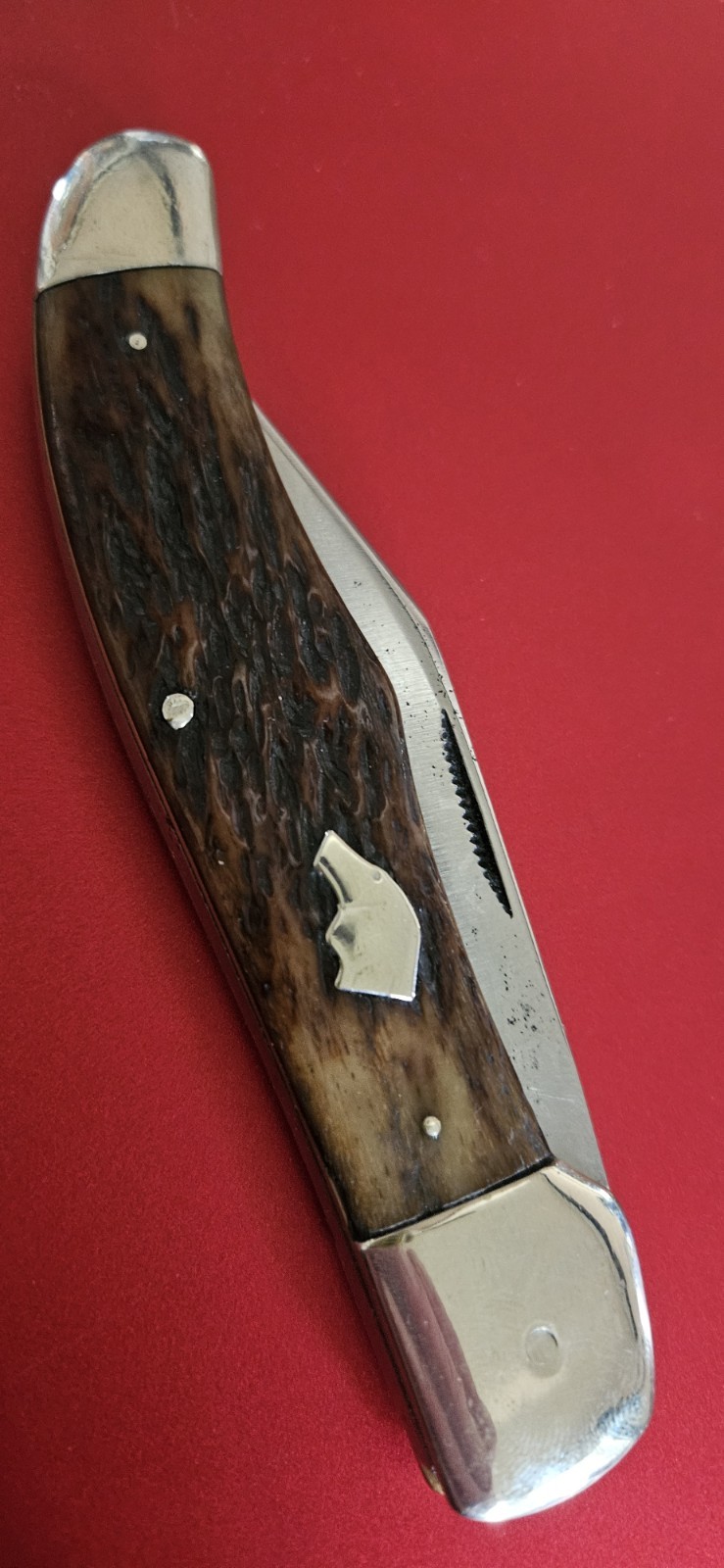 Union Cut Co. KA-BAR Dog\'s Head Folding Hunter Knife