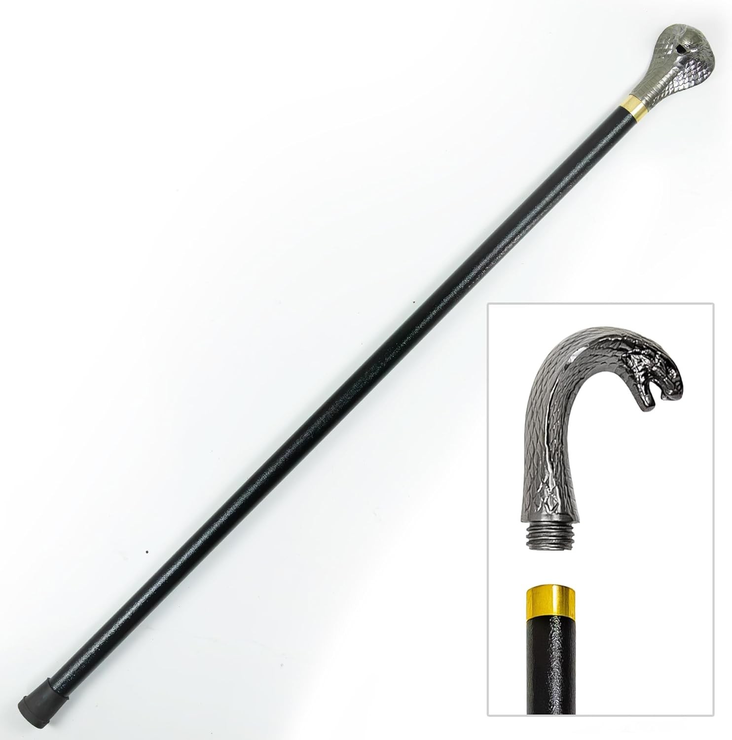 Elegant & Durable Cobra Walking Cane for Men & Women Perfect for Collector