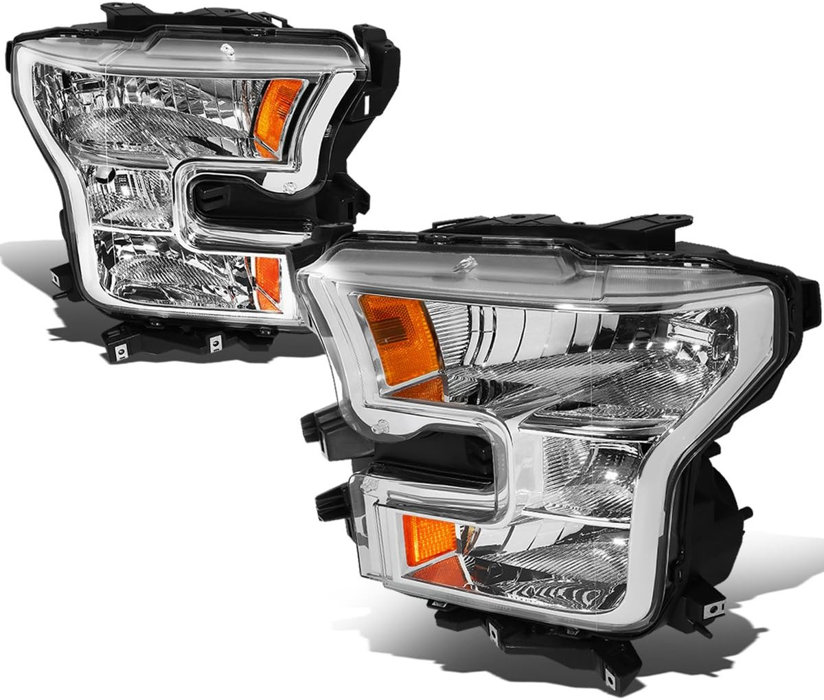 Halogen Headlights Assembly for 2015-2017 Ford F150 13Th Gen
