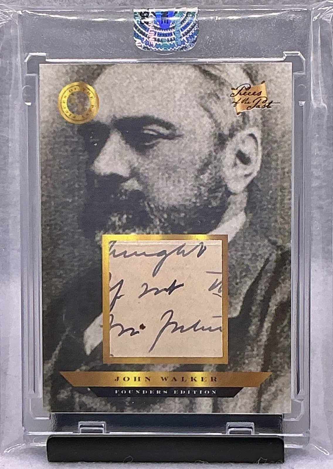 2023 Pieces Of The Past Founder John Walker Authentic Handwritten Document Relic