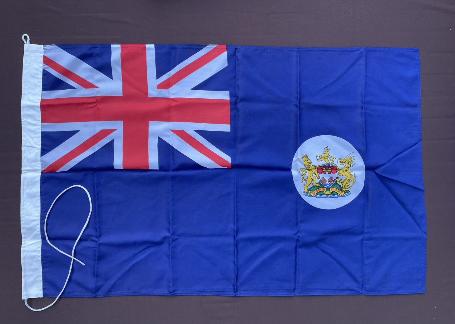 Old Hong Kong Ensign Flag to 1997 Weather resistant fabric & Rope 3'x2' 90x60cm