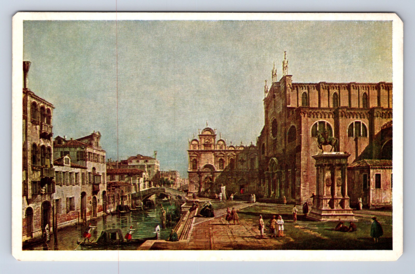 VINTAGE VIEW IN VENICE BY CANALETTO (1696-1868) POSTCARD CX