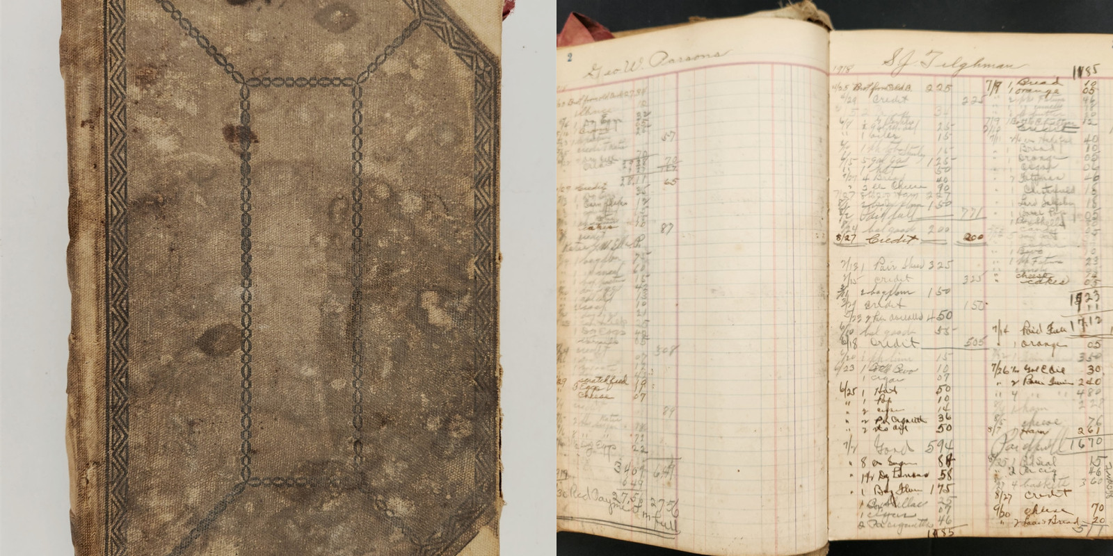 1918 antique STORE LEDGER parsonsburg md E R ENNIS & BRO grocery items 546pgs
