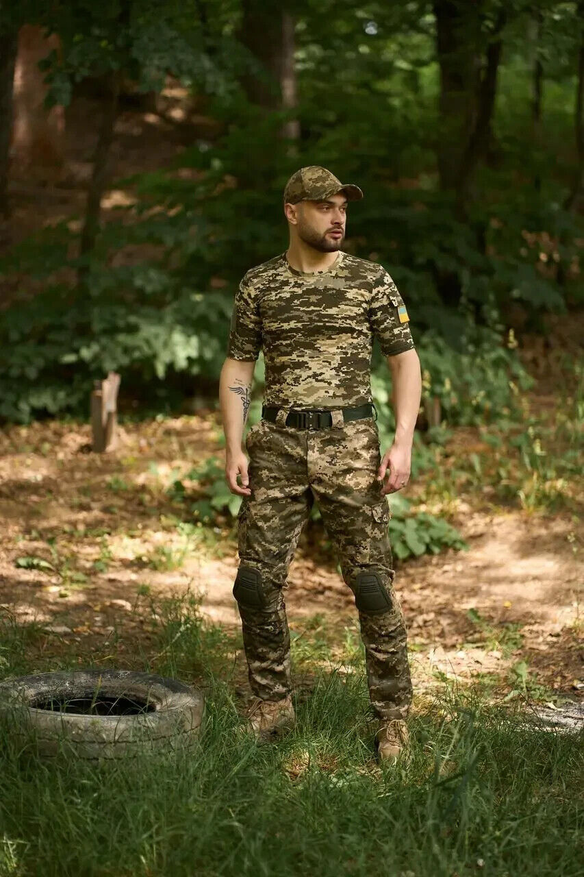 Summer tactical army suit pants + t-shirt