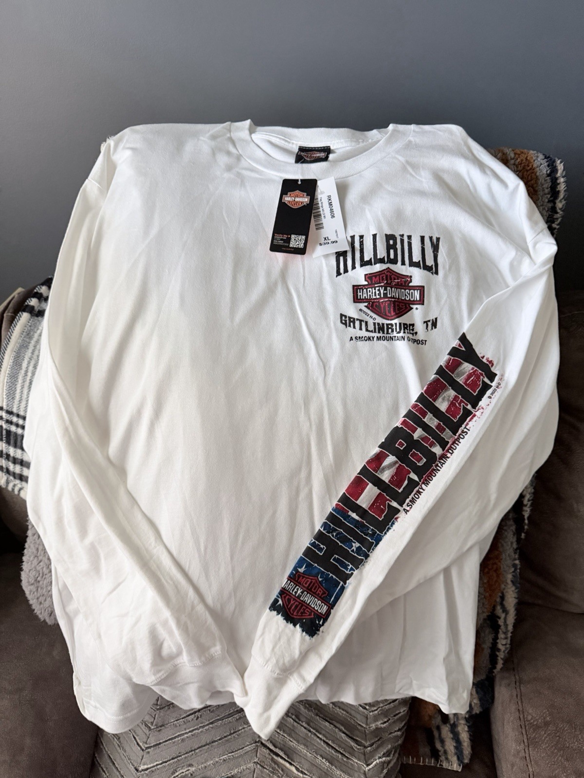 Harley-Davidson XL Long Sleeve Hillbilly Gatlinburg TN Smokey Mountain Outpost