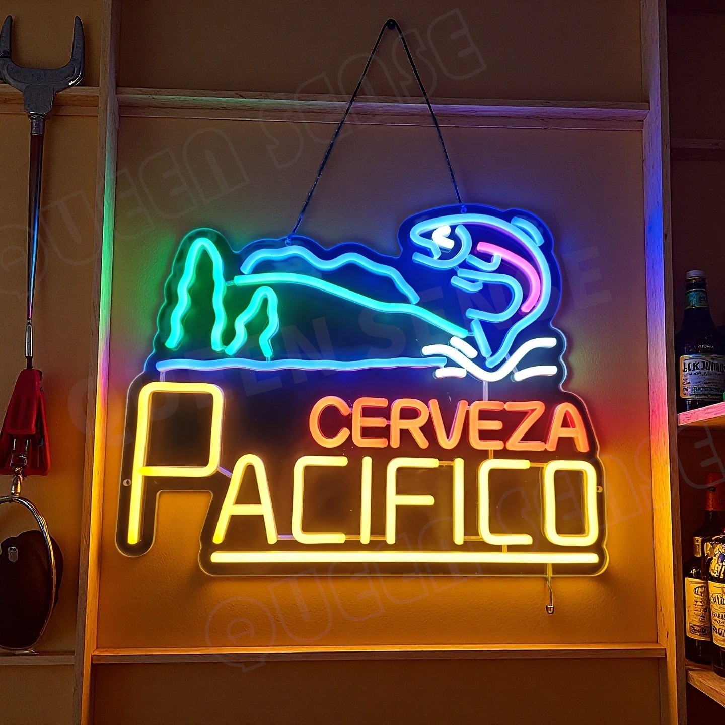 Cerveza Pacifico Beer LED Neon Sign With Dimmer USB Powered Adjustable Light