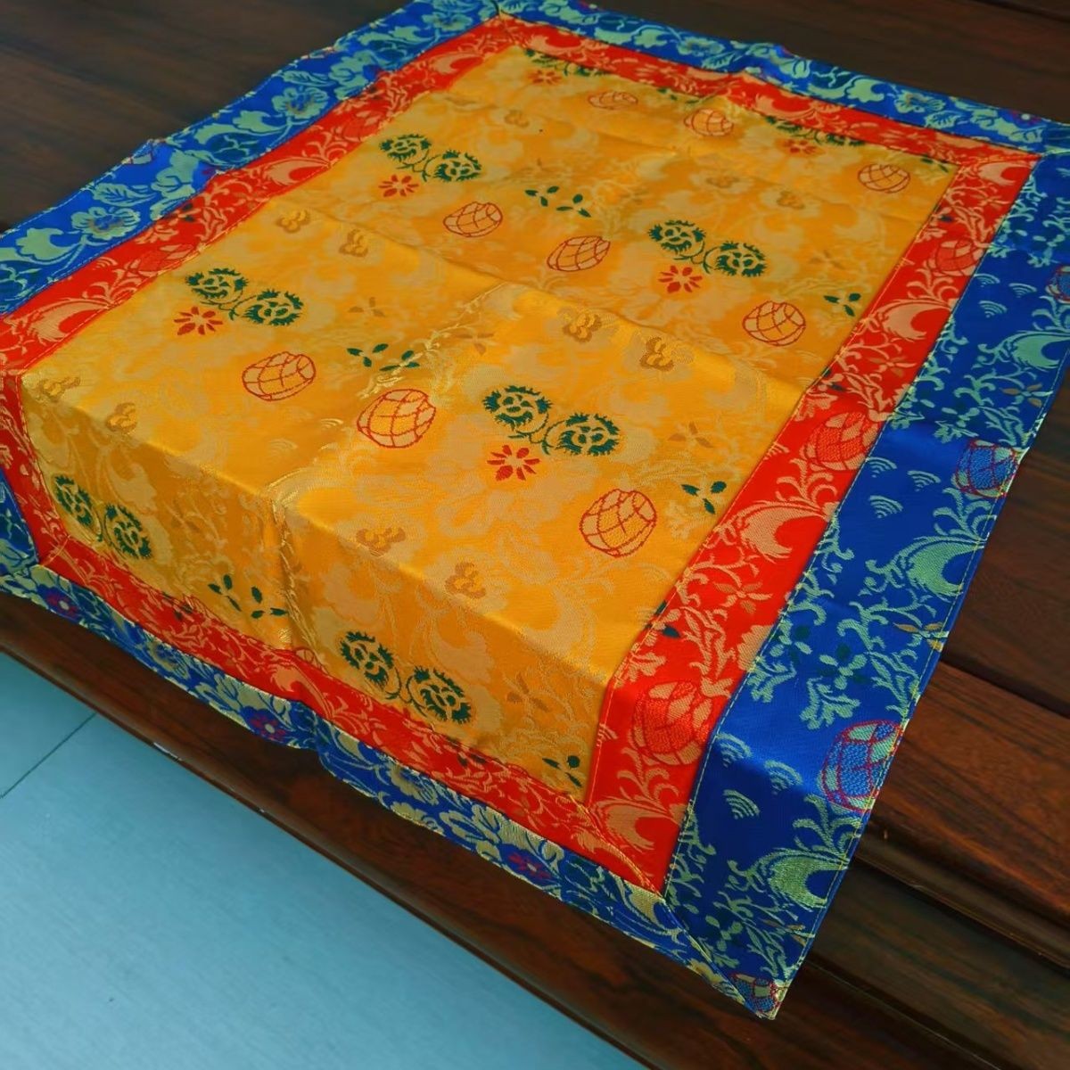 New Fabric Tibetan Style Table Runner Double Layer Thick Home Decor  70CM X 50CM
