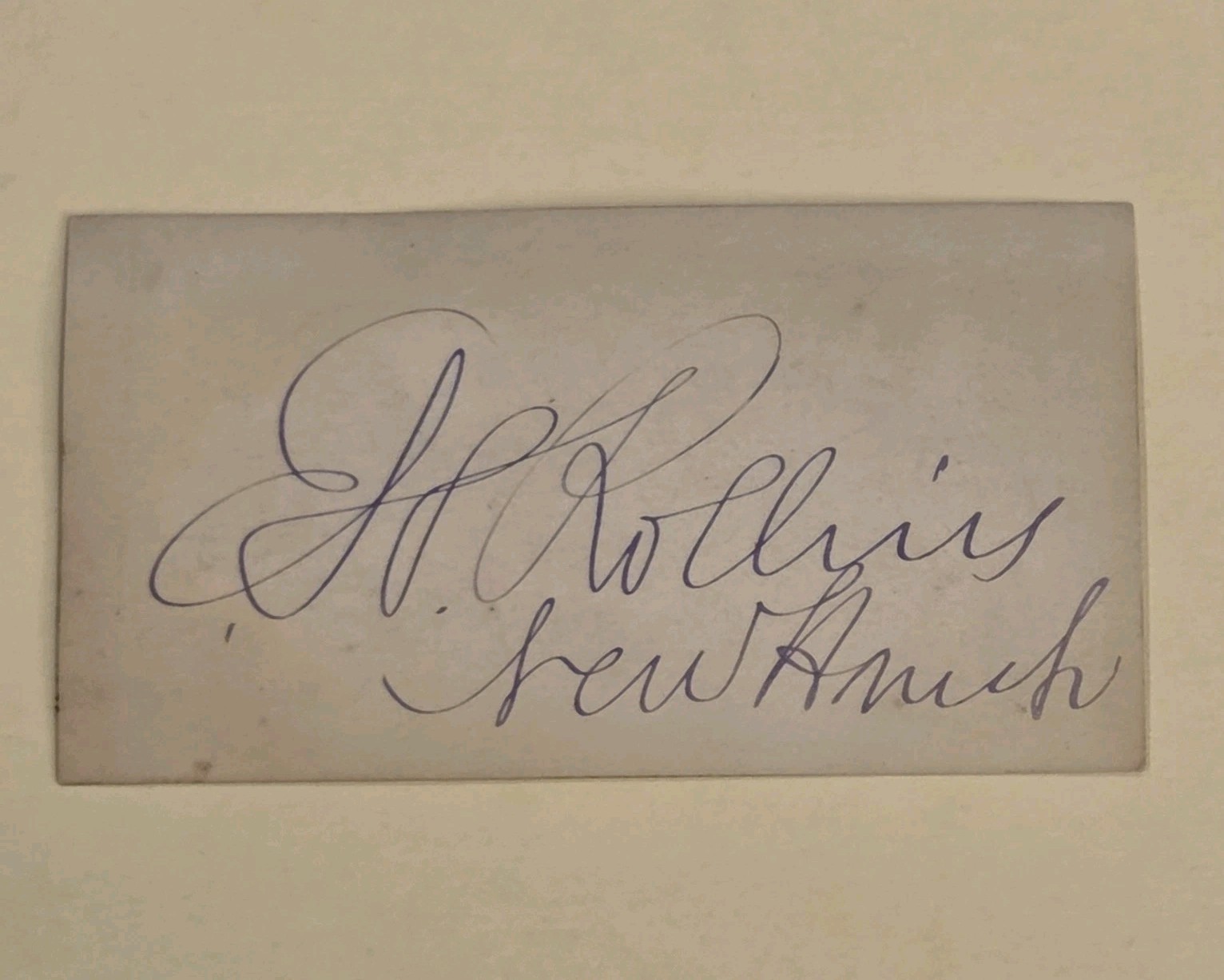 Edward H Rollins Signed Civil War Congressman Autograph Senator Politician Auto