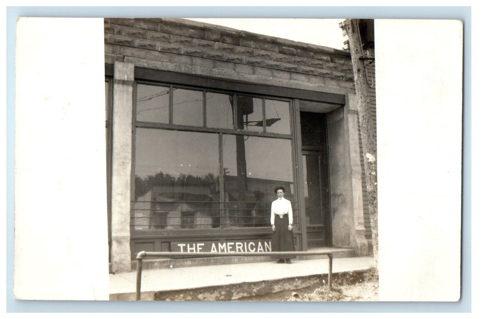 c1910\'s The American Building Woman RPPC Unposted Photo Postcard