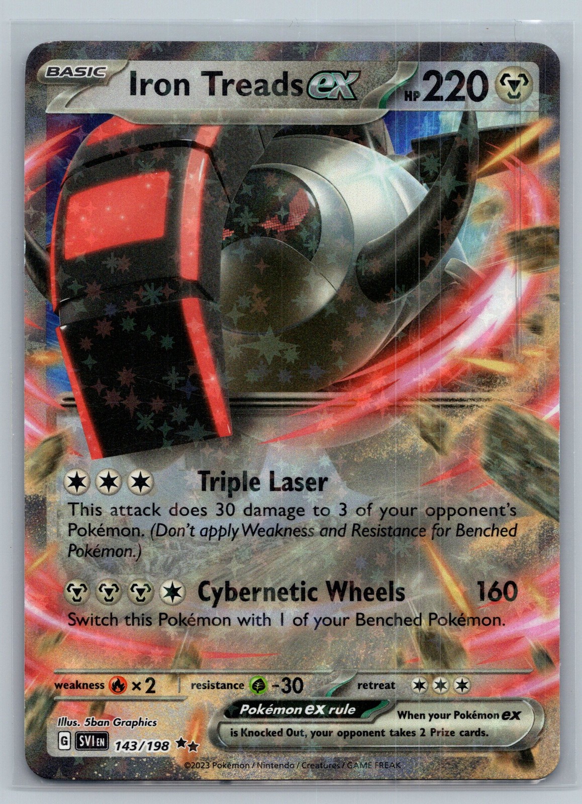 SV01: Scarlet & Violet Base Set #143/198 Iron Treads ex