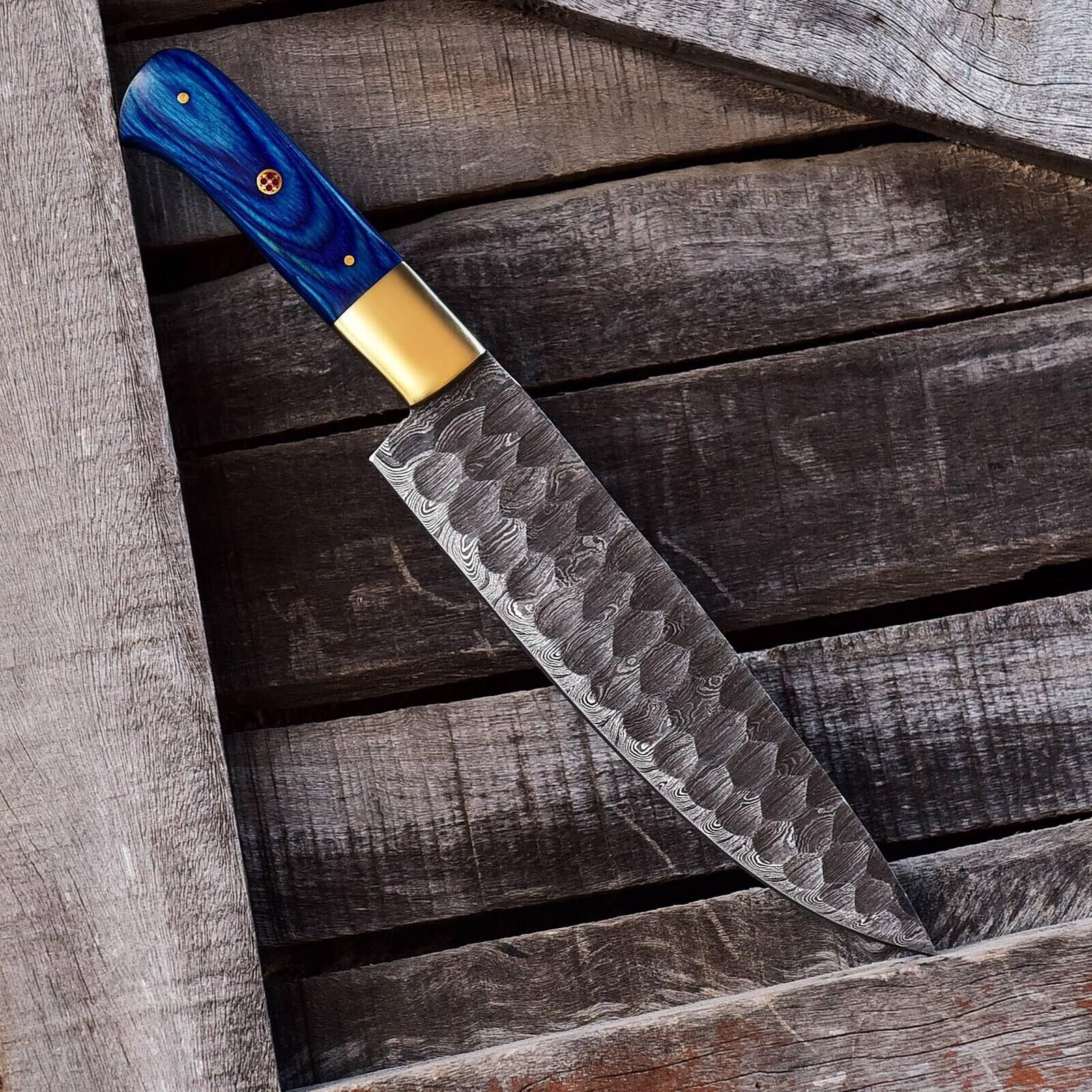 custom handmade Damascus Steel chef knife kitchen knife x16