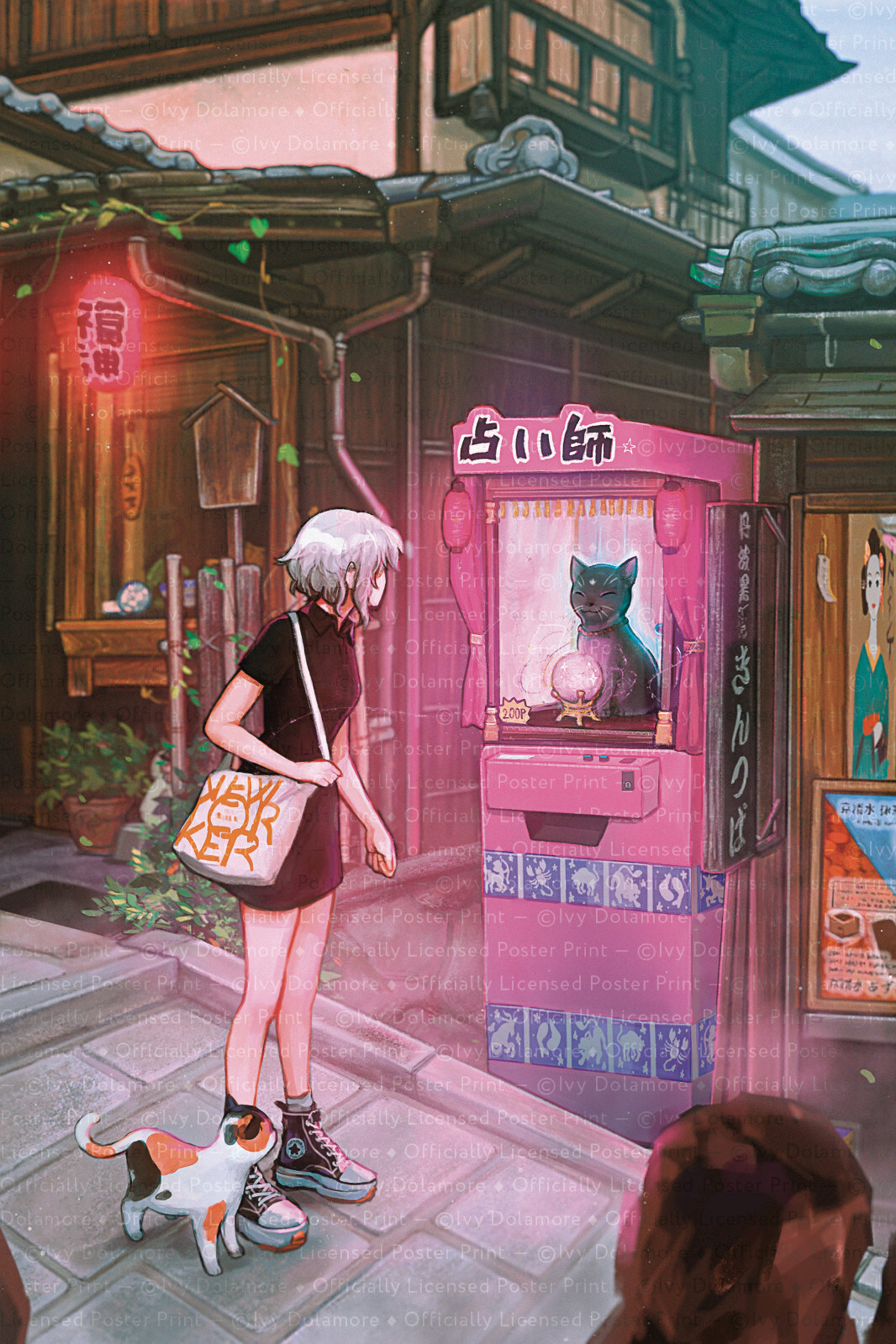 Fortune Teller by Ivy Dolamore 18x24 inch Anime Pink Art Poster