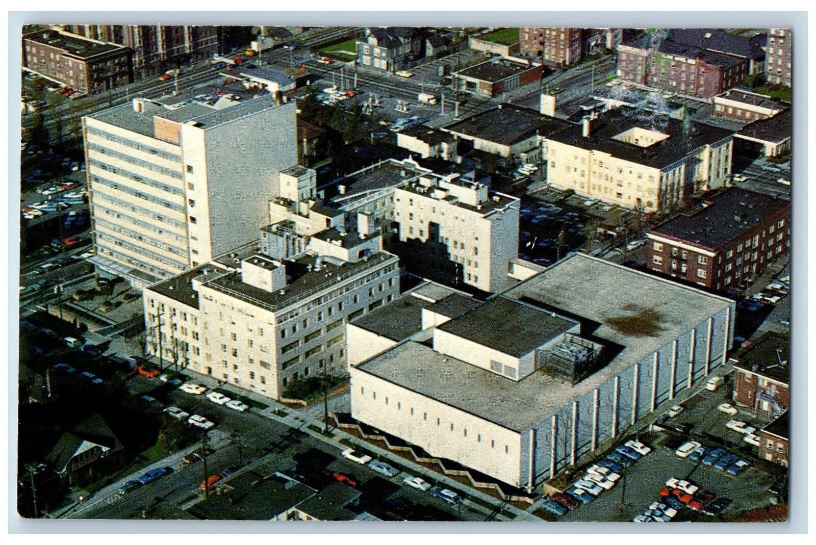 Seattle Washington WA Postcard The Swedish Hospital Medical Center c1960 Vintage