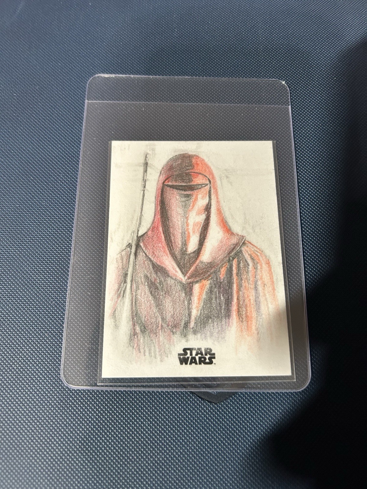 2025 Topps Chrome Star Wars Royal Guard Sketch by Guilherme Rocha 2025 Topps Chrome Star Wars Royal Guard Sketch by Guilherme Rocha