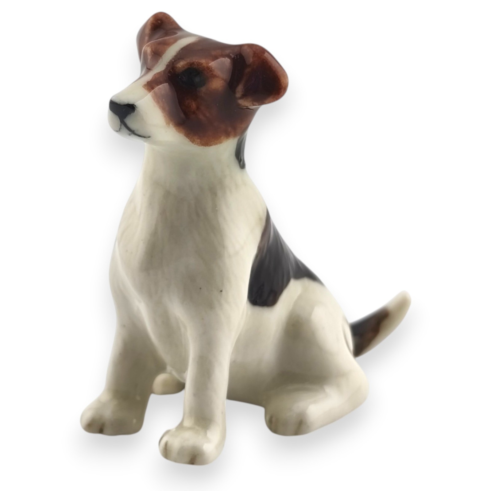 Miniature Ceramic Jack Russell Terrier Dog Figurine
