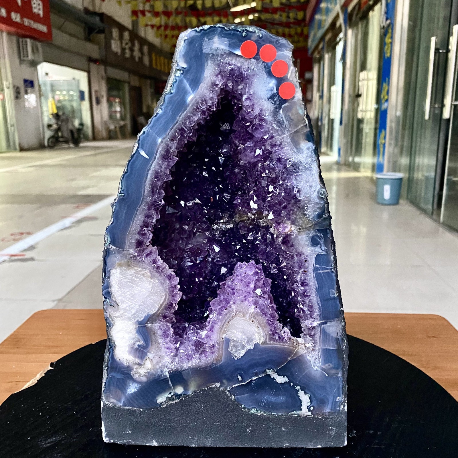 19LB Large Natural Amethyst Geode Cathedral Crystal Cluster Specimen Healing 19LB Large Natural Amethyst Geode Cathedral Crystal Cluster Specimen Healing