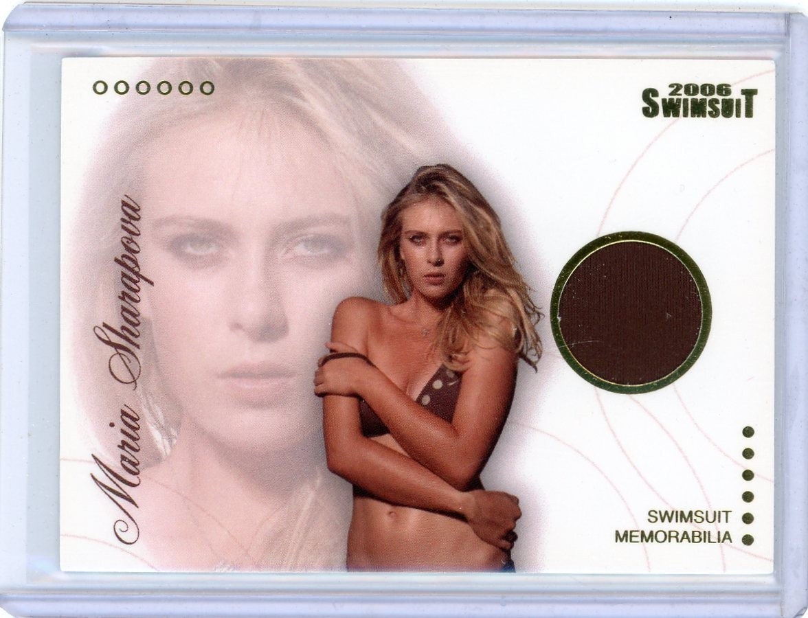 MARIA SHARAPOVA 2006 SPORTS ILLUSTRATED SI SWIMSUIT #MS/M BIKINI RELIC CARD
