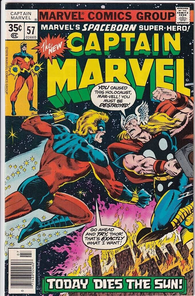 42210: Marvel Comics CAPTAIN MARVEL #57 VF Grade
