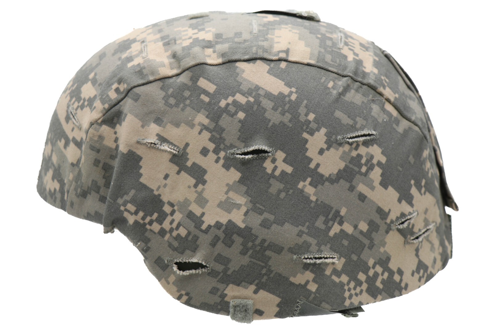DAMAGED Small / Medium Used Army ACH ACU UCP Digital Camo Combat Helmet Cover