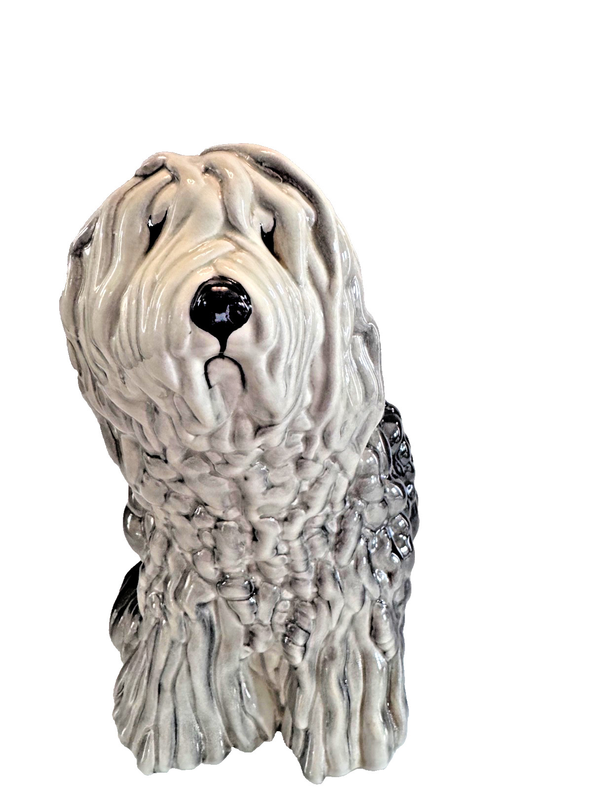 Beswick Old English Sheepdog #453 Grey White Gloss Vintage 9