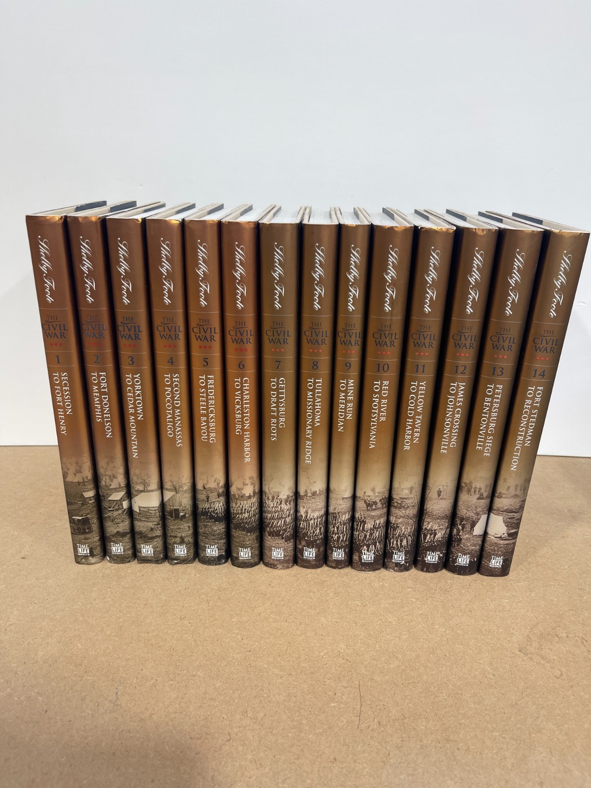 The Civil War A Narrative Shelby Foote 40th Anniversary Complete 14 Vol Set HC